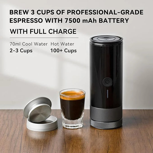Portable Espresso Machine - Professional Travel Coffee Maker Easy to Carry