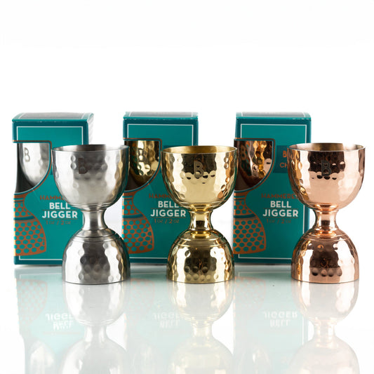 Hammered Bell Jigger - Handcrafted Bartender Precision Tool | Barsonist