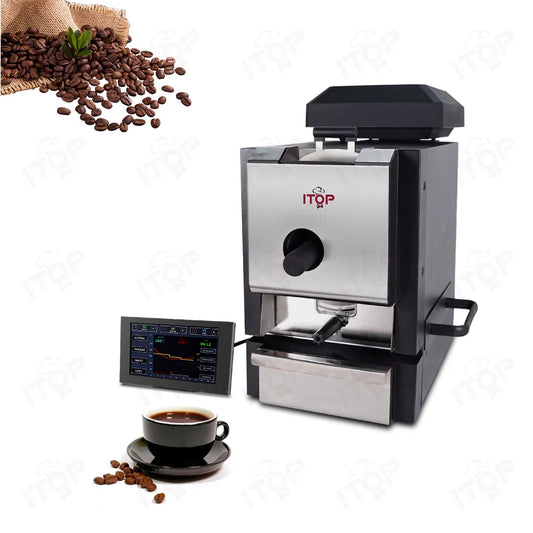 ITOP Electric Coffee Roaster – Dual Probe, LCD Touch, Brushless Motor
