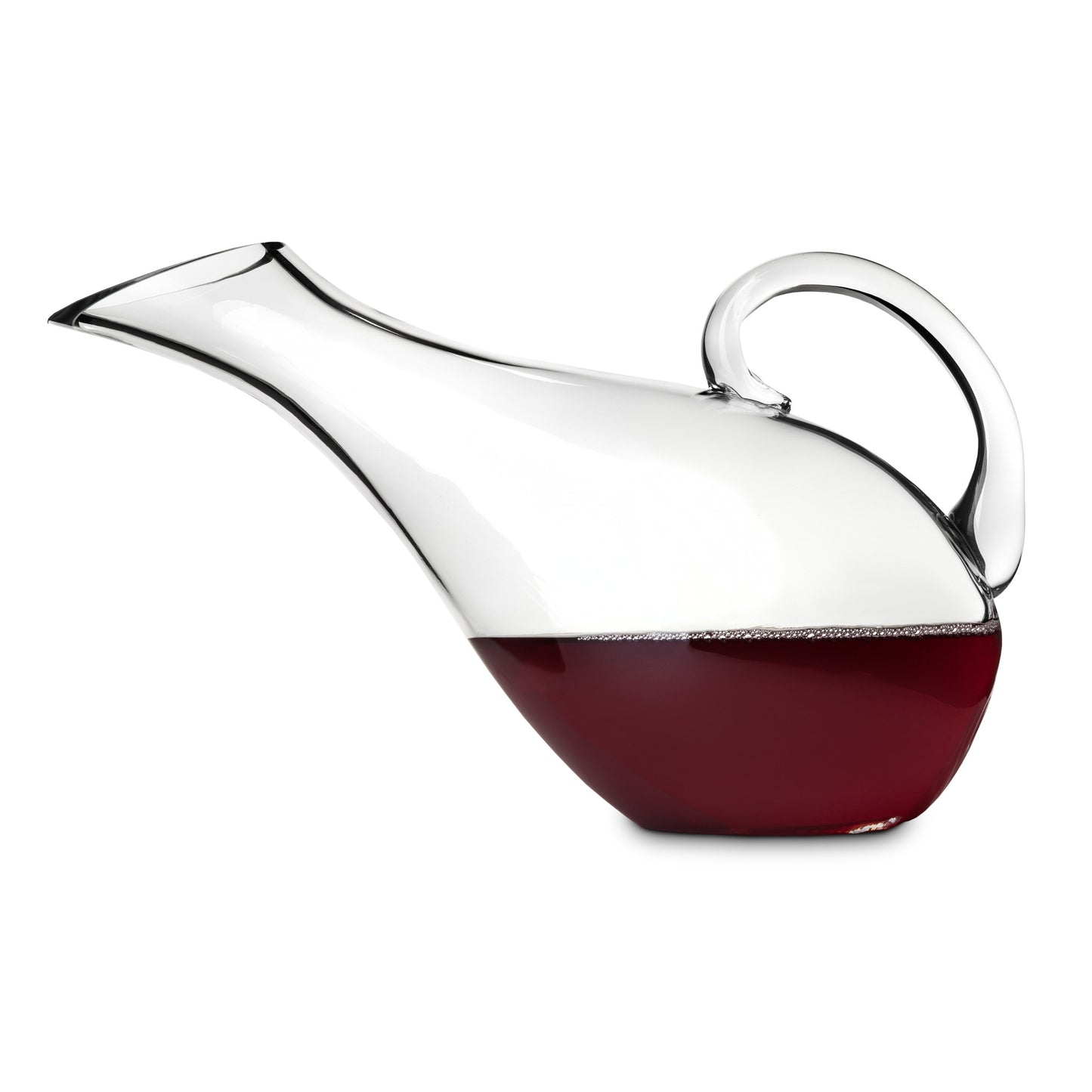 Professional Wine Decanter - Hand-Blown Glass Aerator with Handle