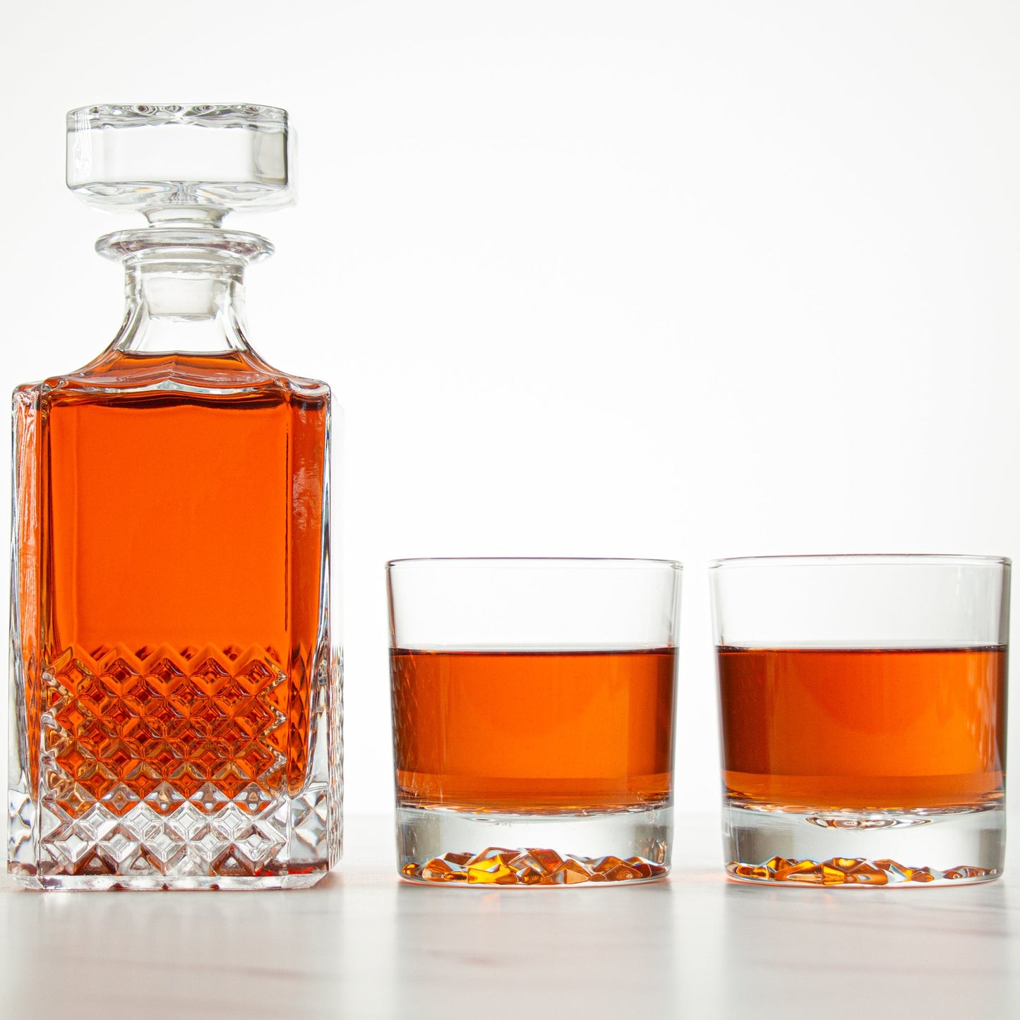 Iceberg Decanter with Rocks Glasses, Set of 4 | Barsonist