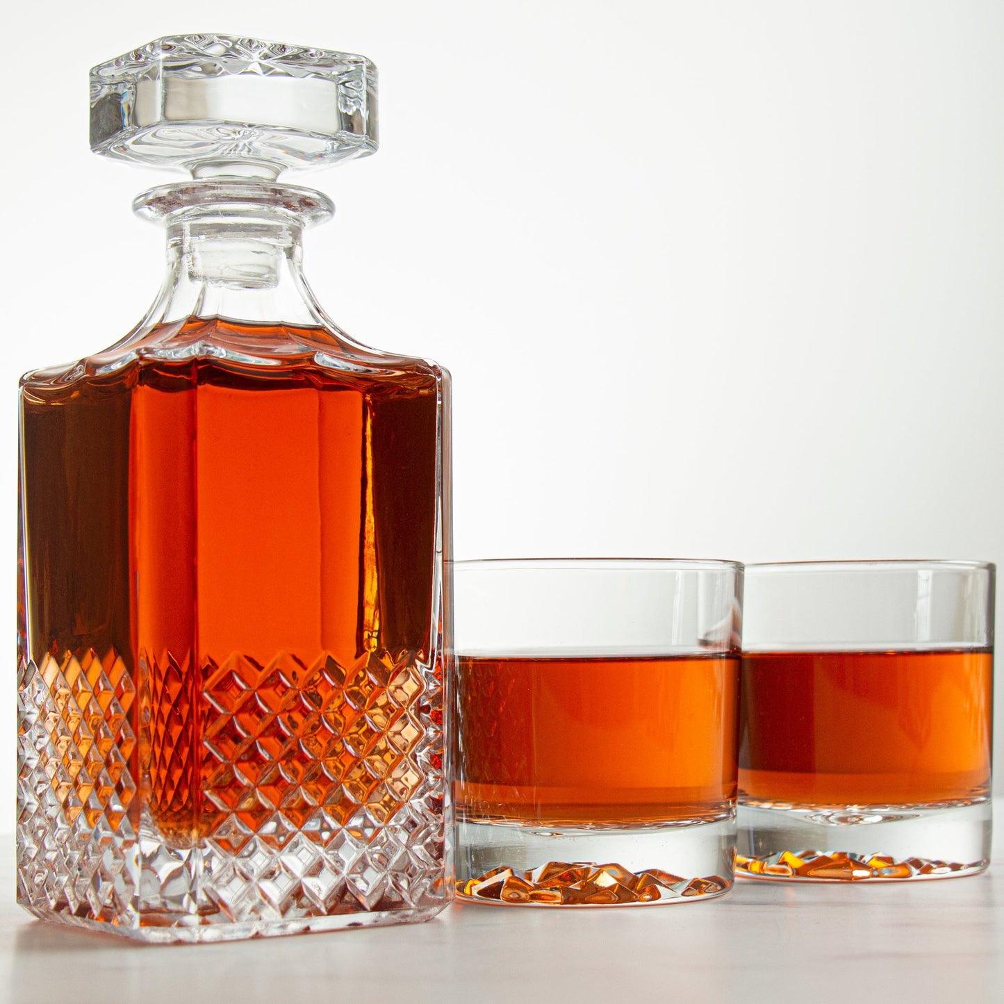Iceberg Decanter with Rocks Glasses, Set of 4 | Barsonist