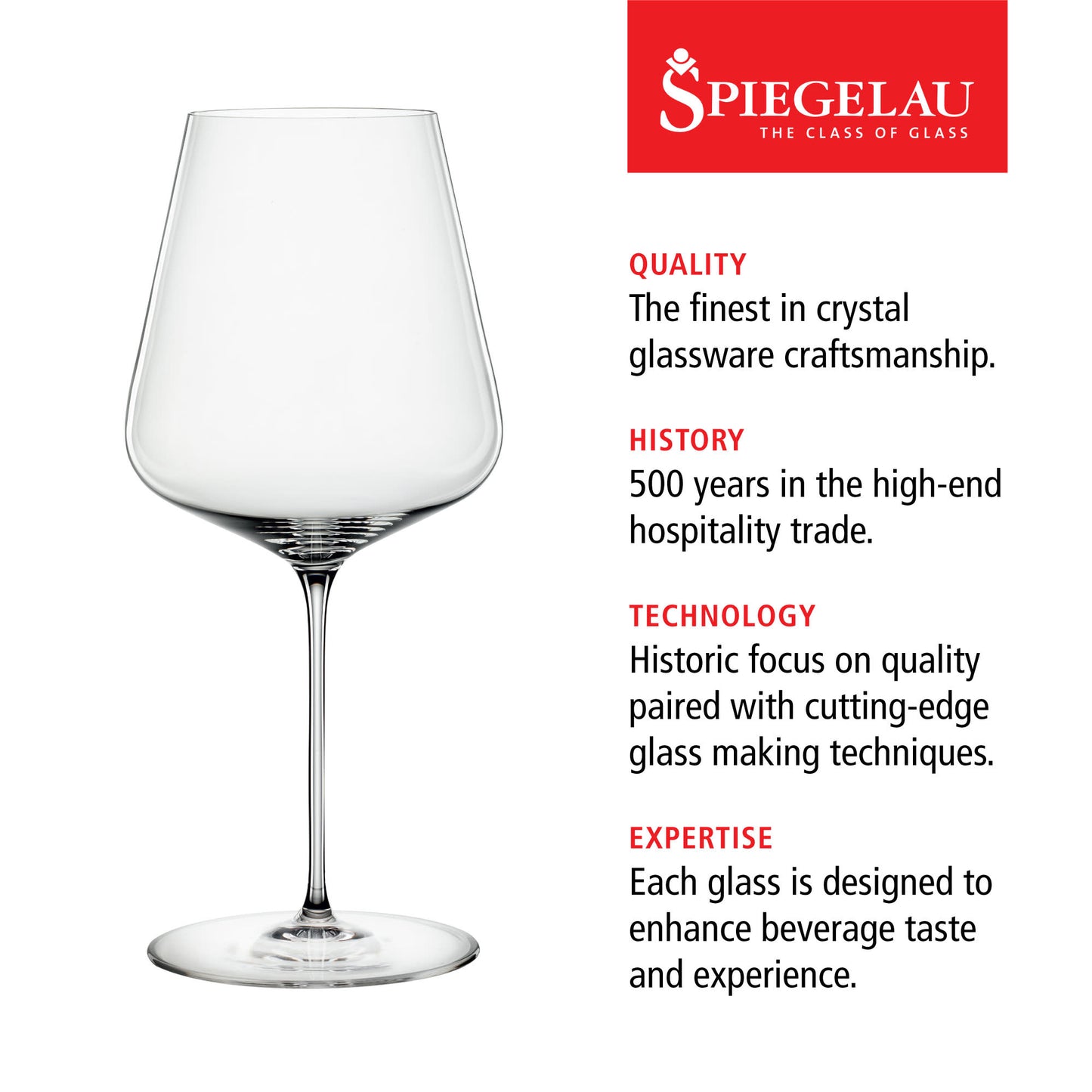Spiegelau Definition 26 oz Bordeaux Glass Set (2-Pack)
