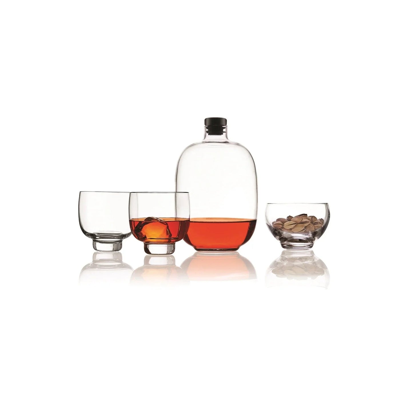 NUDE Malt Whiskey Carafe, Glass and Serving Bowl Gift Set | Barsonist