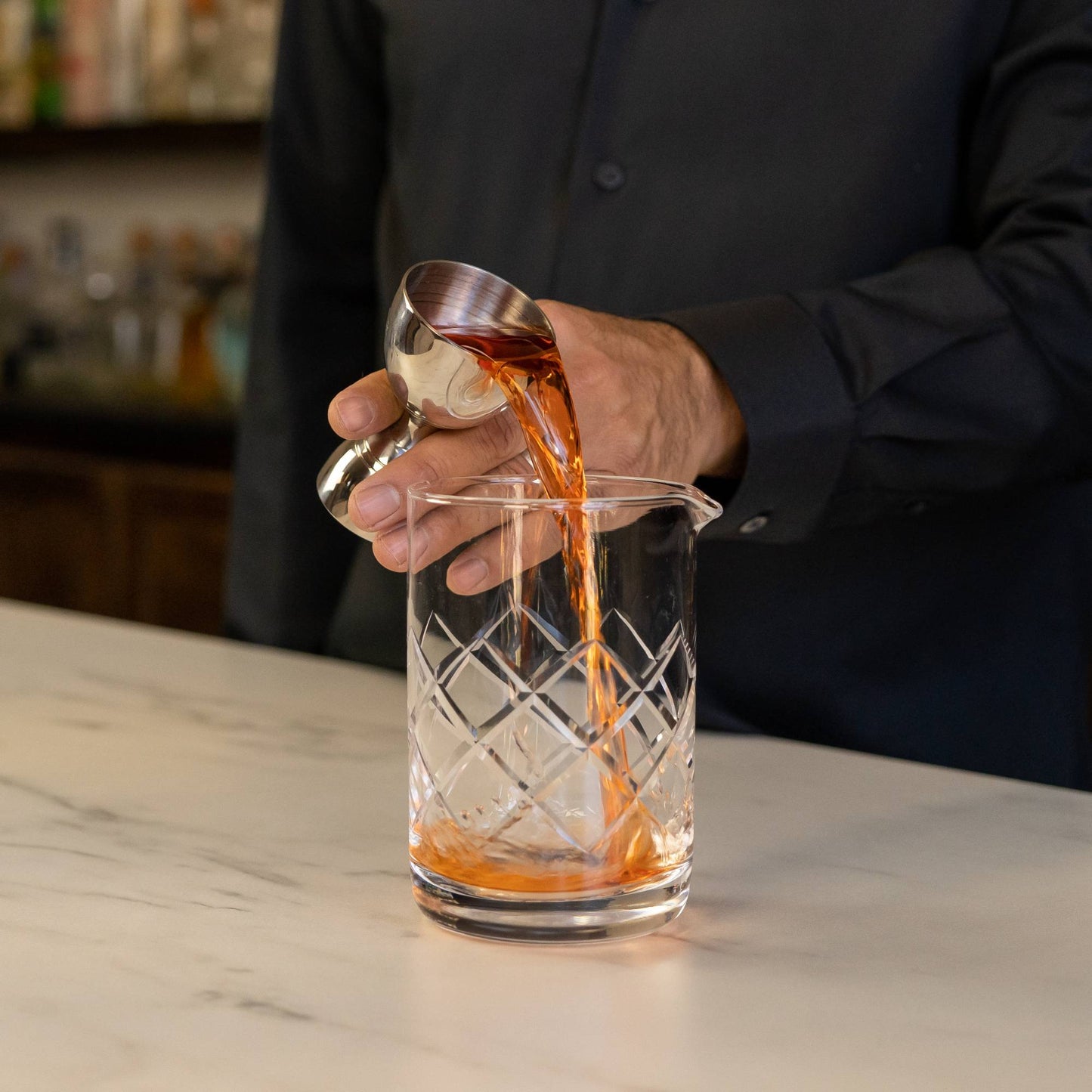 Diamond Cut Cocktail Mixing Glass | Barsonist