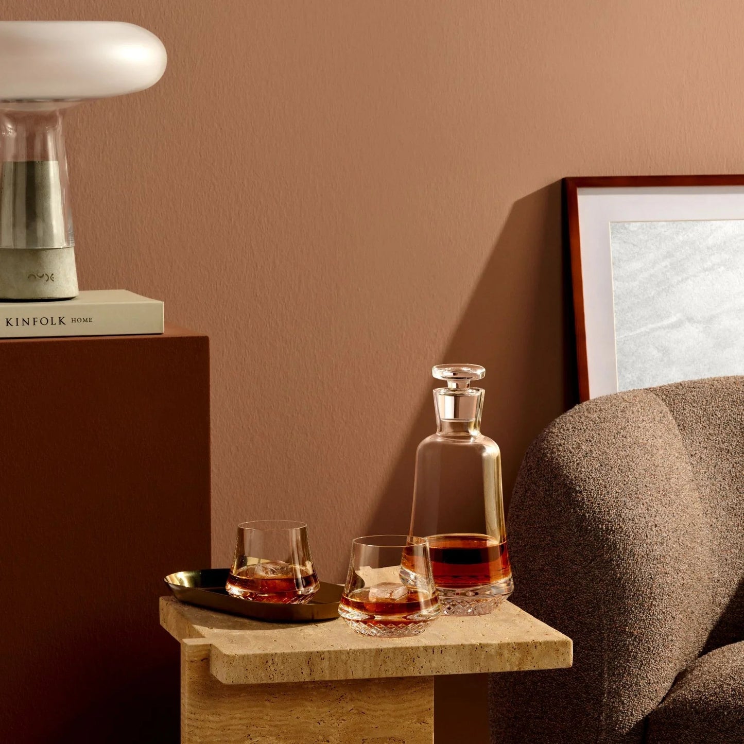 NUDE Paris Whiskey Decanter, Lead-Free Crystal with Architectural Engraving | Barsonist