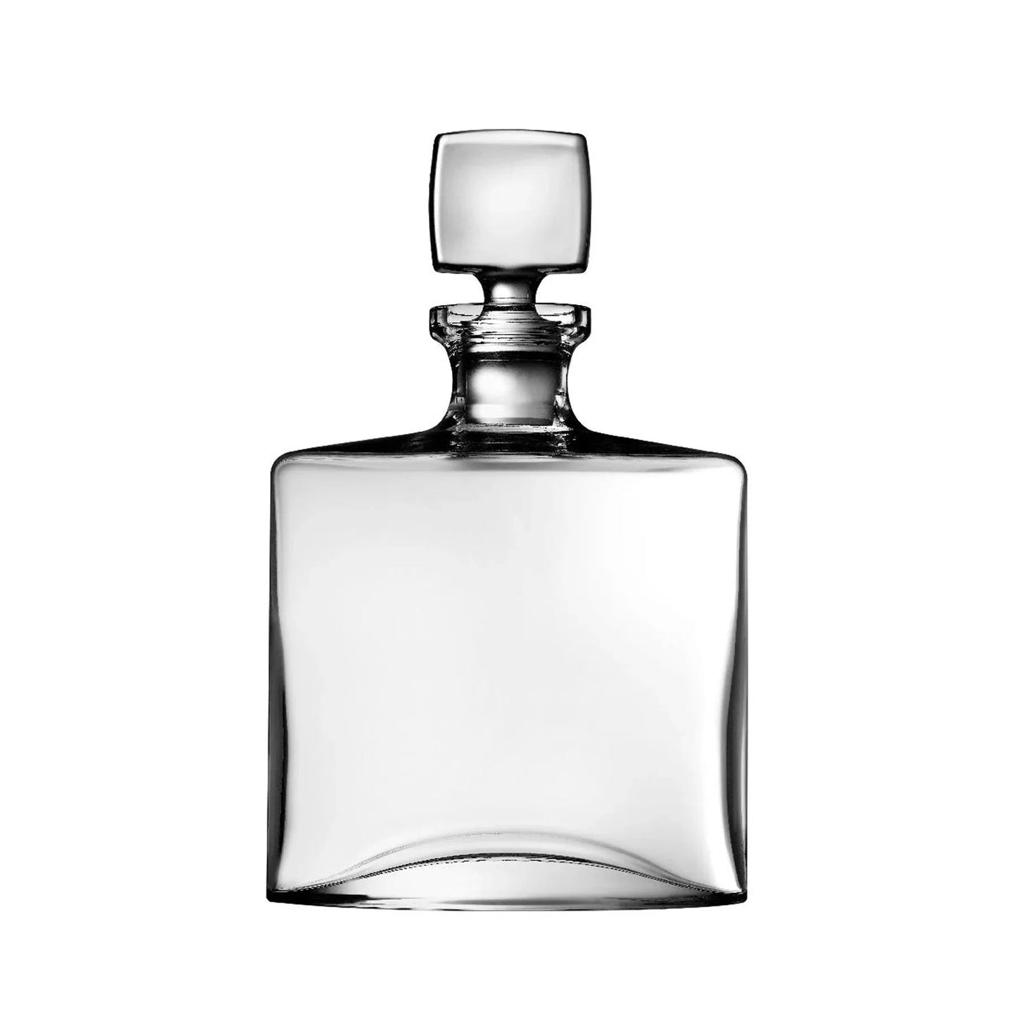 NUDE Square & Rocks V Whiskey Decanter and Glass Gift Set | Barsonist