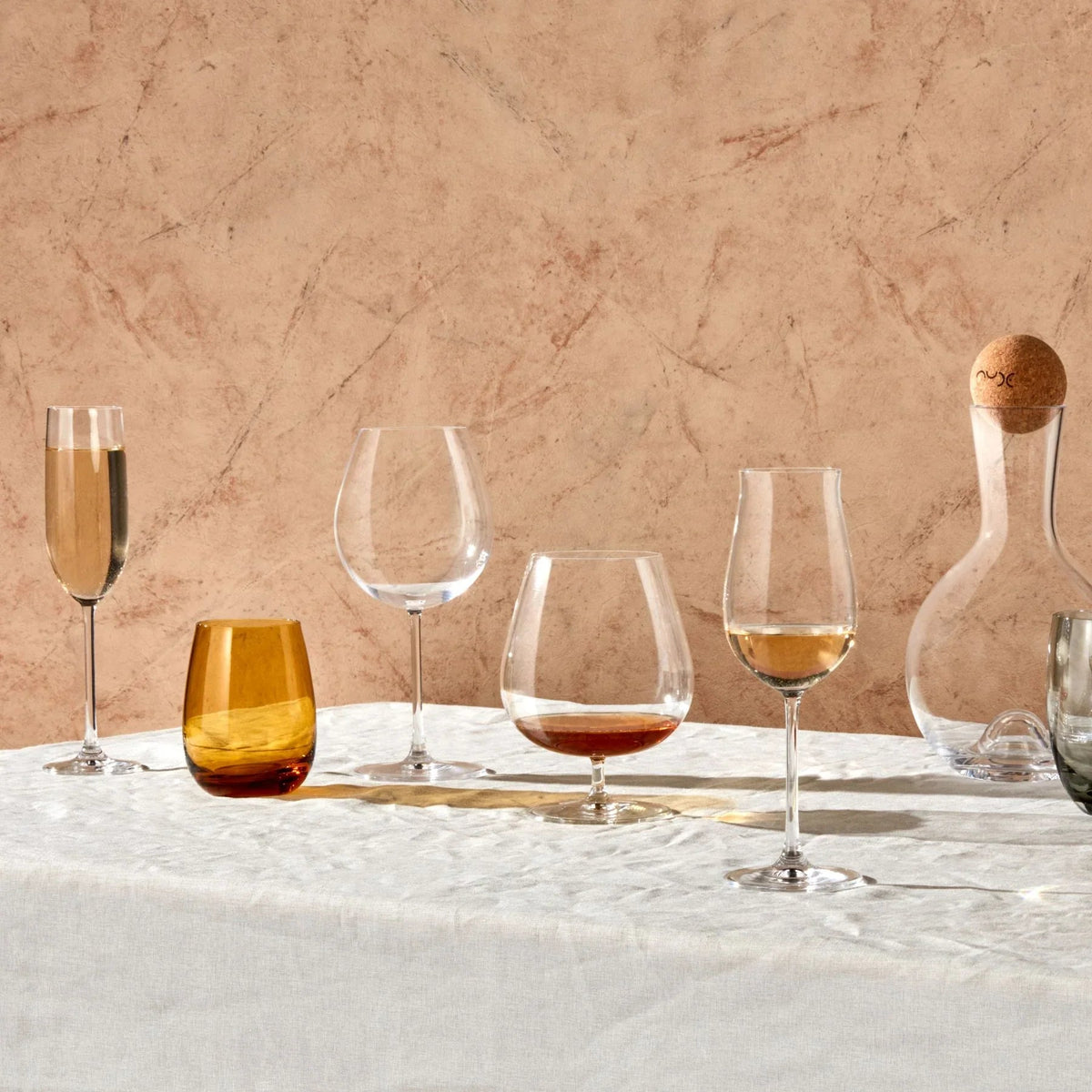 NUDE Vintage Lead-Free Crystal Champagne Flutes Set of 2 | Barsonist