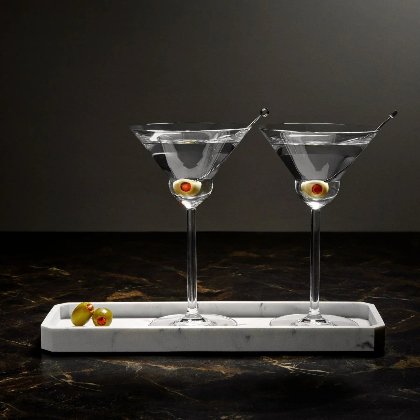 NUDE Vintage Martini Glasses Set of 2 - Rounded Base | Barsonist
