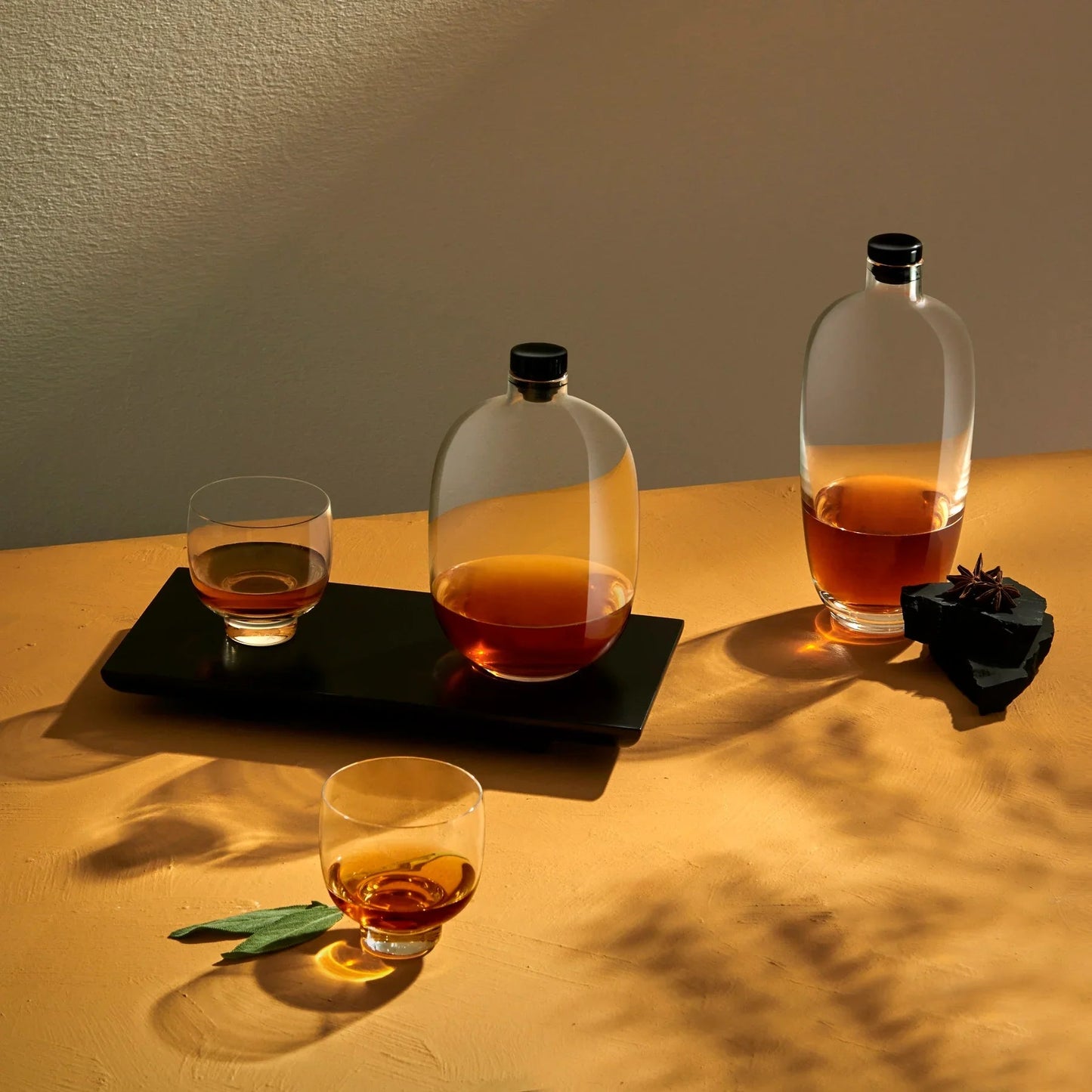 NUDE Malt Whiskey Bottle with Wooden Tray | Barsonist