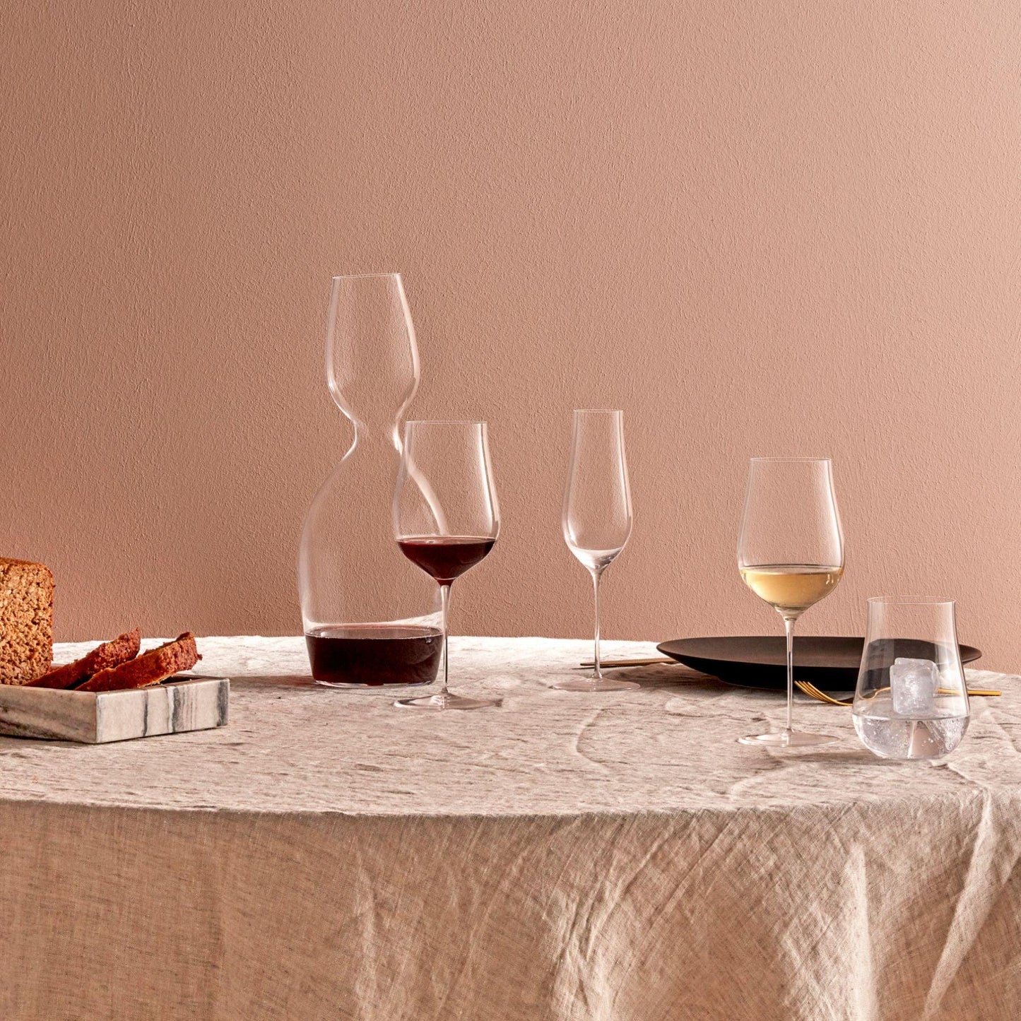 NUDE Ghost Zero Tulip White Wine Glass, Ion-Shielded Lead-Free Crystal | Barsonist