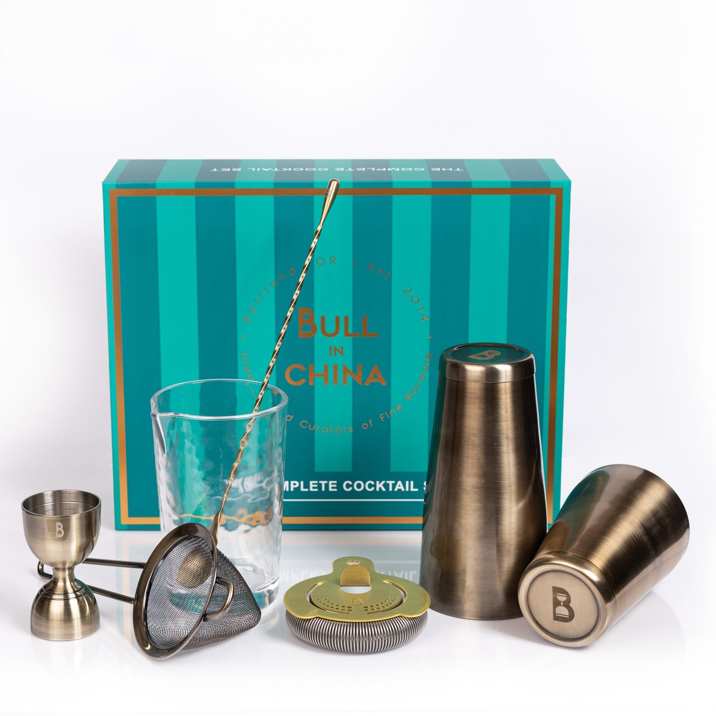 Complete Professional Cocktail Tool Set - 6-Piece Bartender Kit | Barsonist