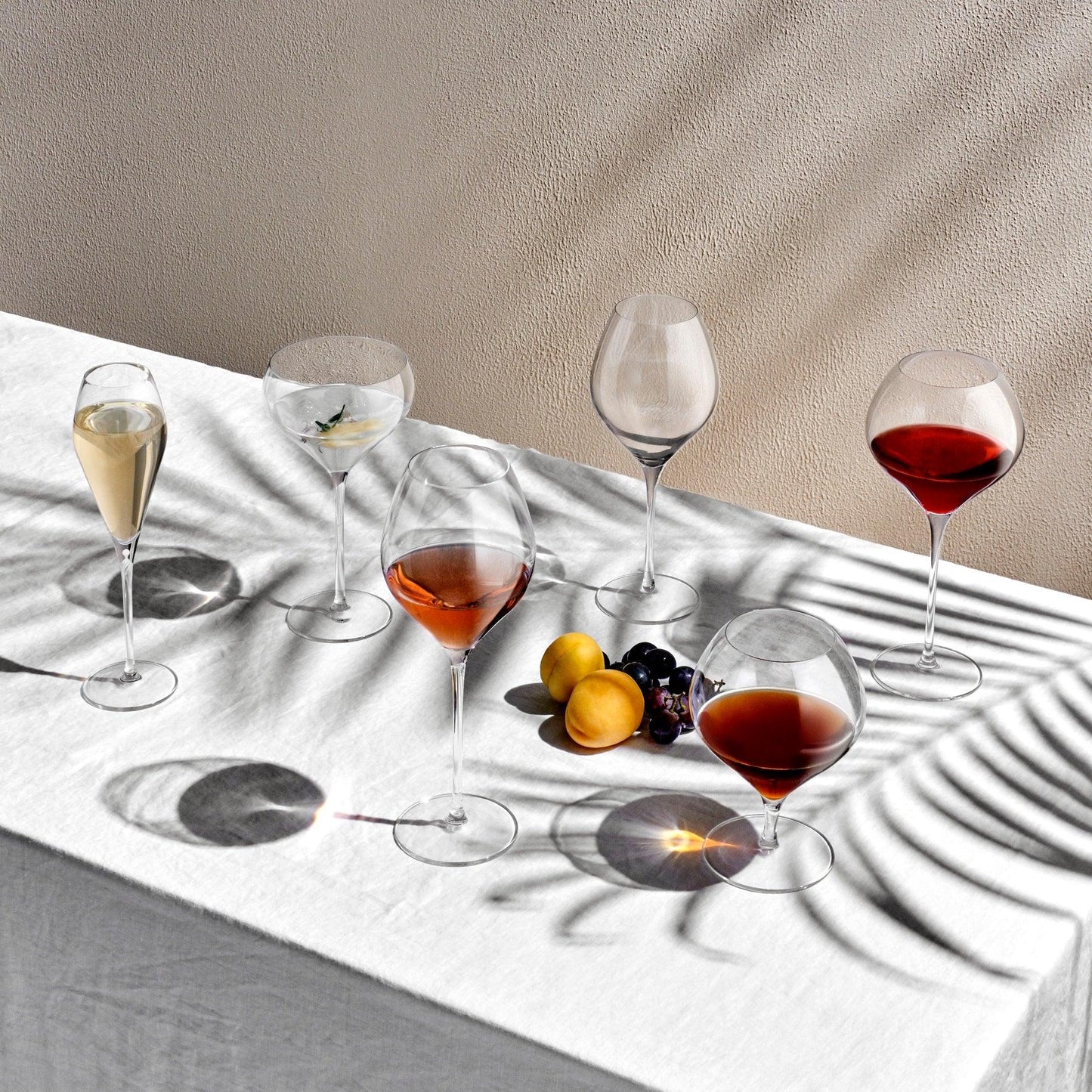 NUDE Fantasy White Wine Glasses Set of 2 - Tall Stem Design | Barsonist