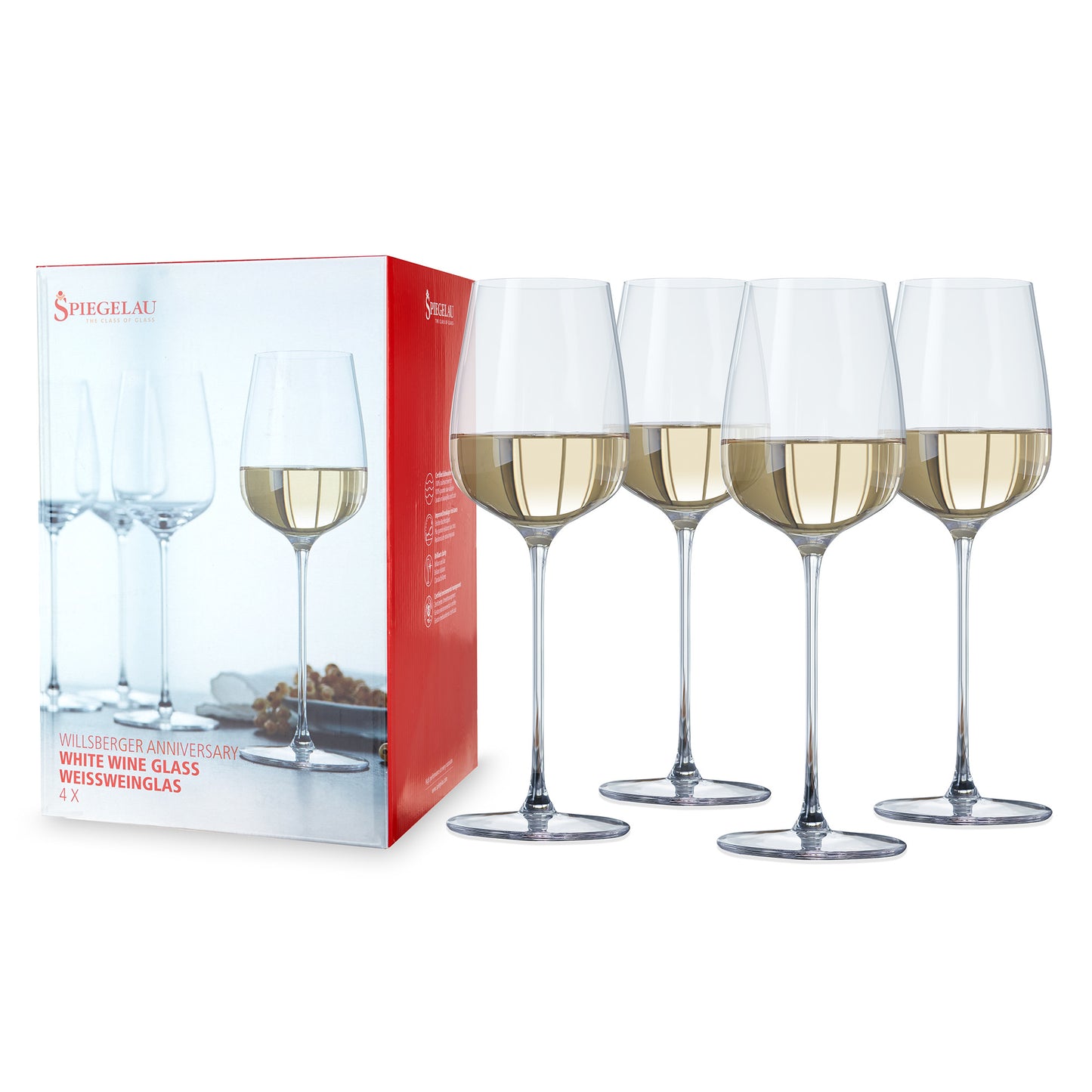 Spiegelau Willsberger 12.9 oz White Wine Glass Set (4-Pack)