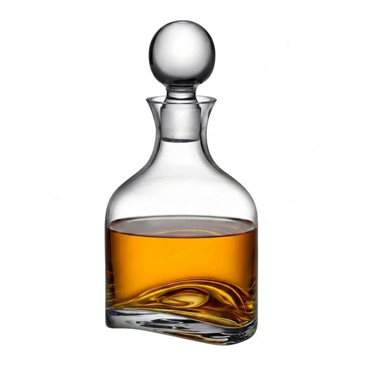 NUDE Arch Lead-Free Crystal Whiskey Bottle | Barsonist