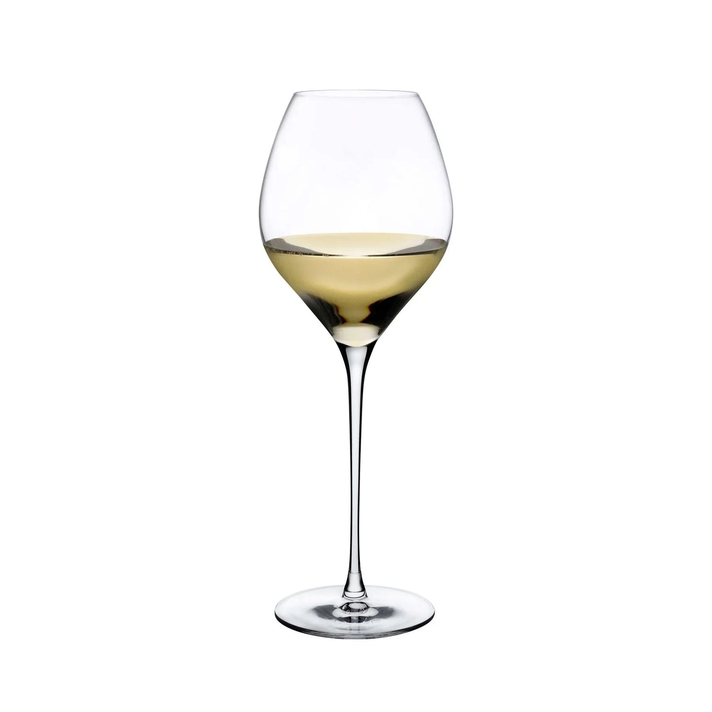 NUDE Fantasy White Wine Glasses Set of 2 - Tall Stem Design | Barsonist