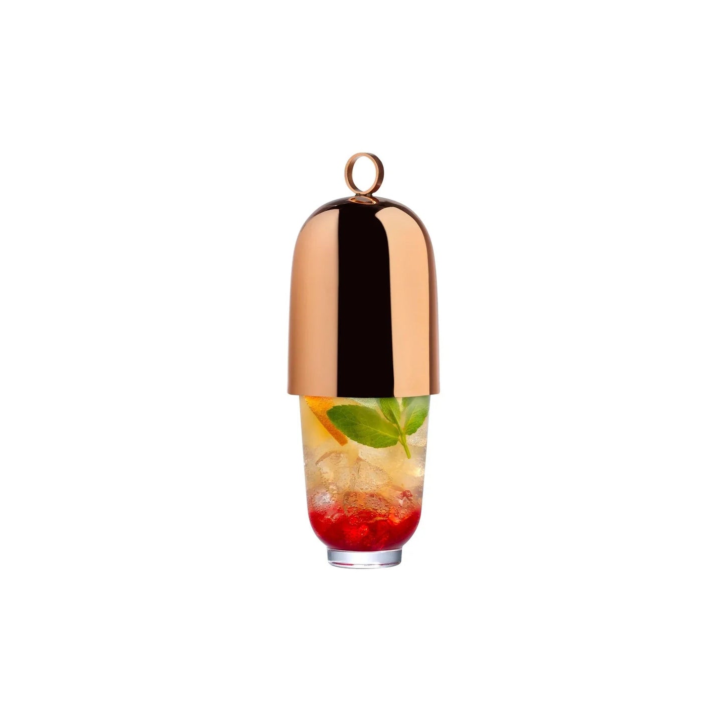 NUDE Hepburn Crystal Cocktail Shaker with Copper Top | Barsonist