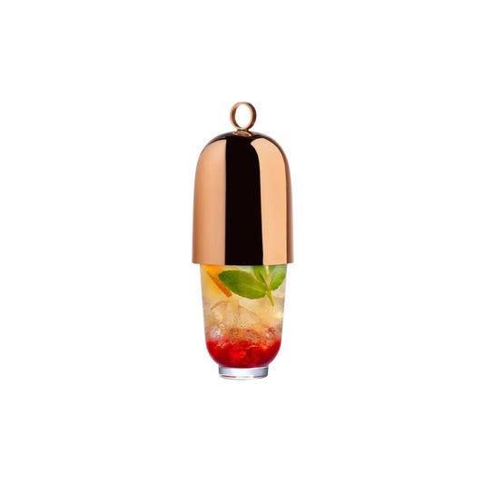 NUDE Hepburn Crystal Cocktail Shaker with Copper Top | Barsonist