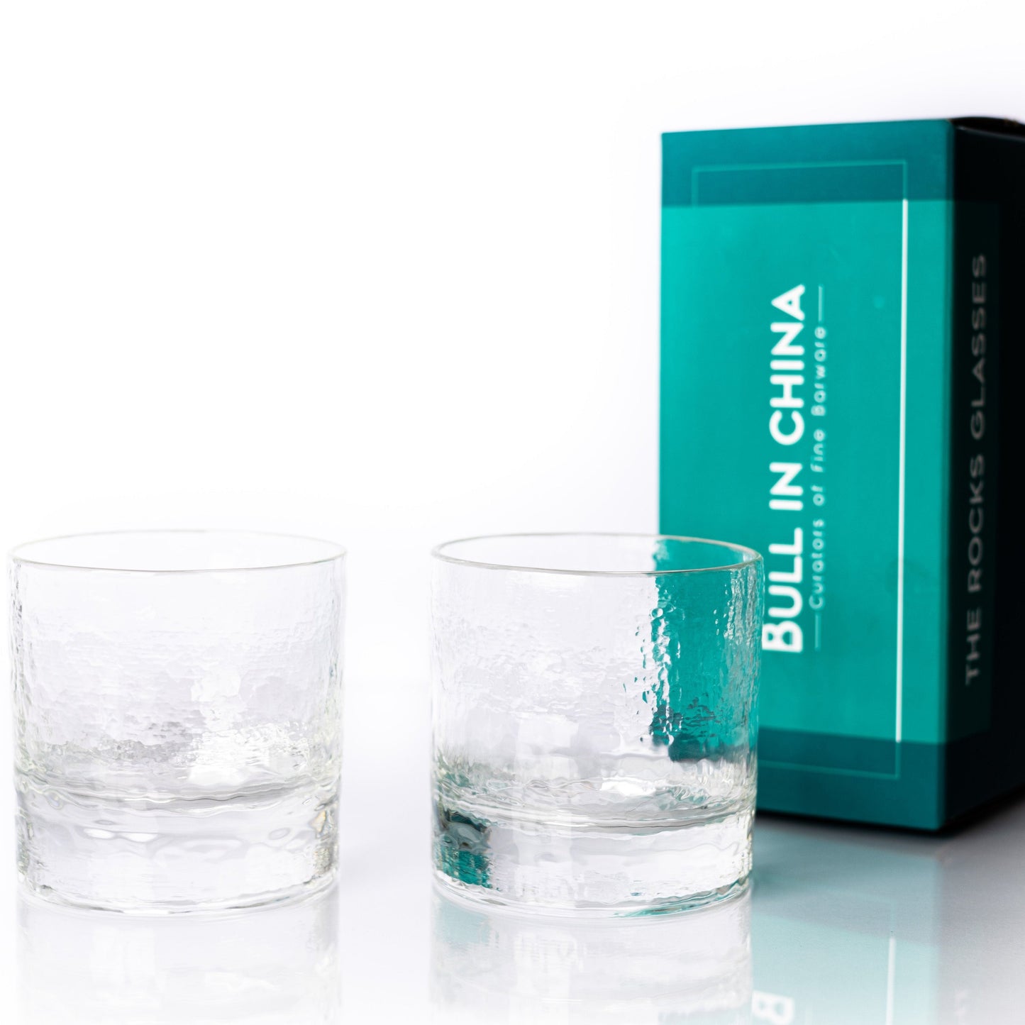 Hand-Blown Rocks Glasses – Set of 2 | Tacoma Museum of Glassblowing | Made in USA | Barsonist