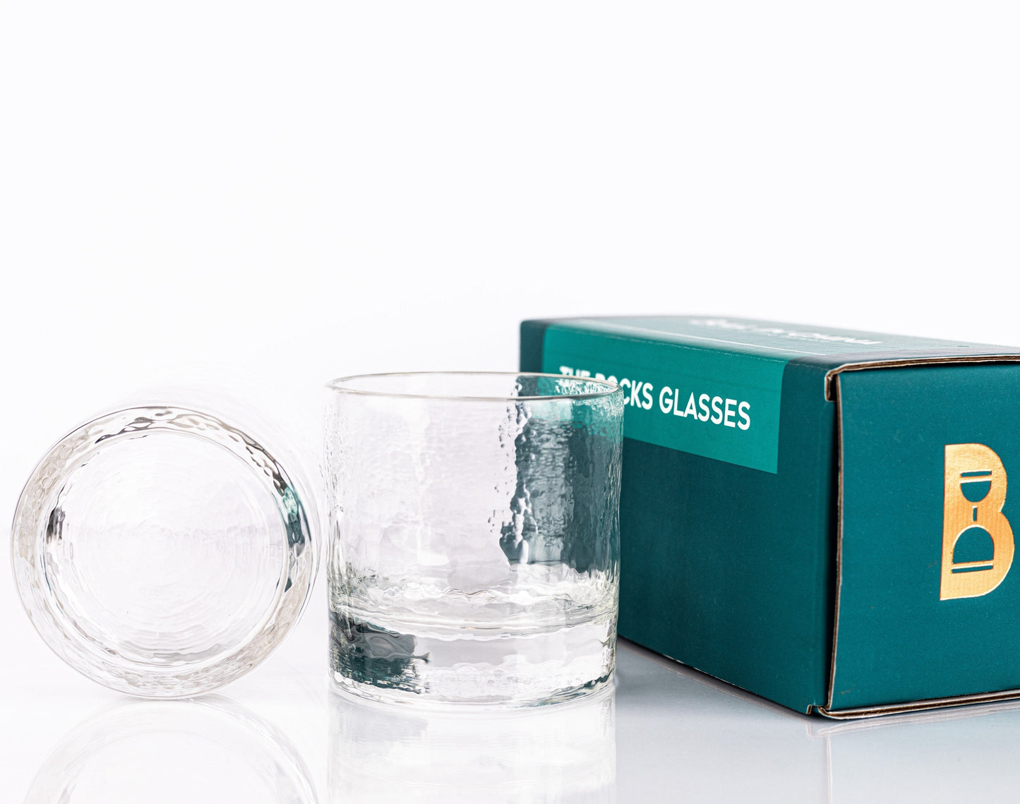 Hand-Blown Rocks Glasses – Set of 2 | Tacoma Museum of Glassblowing | Made in USA | Barsonist