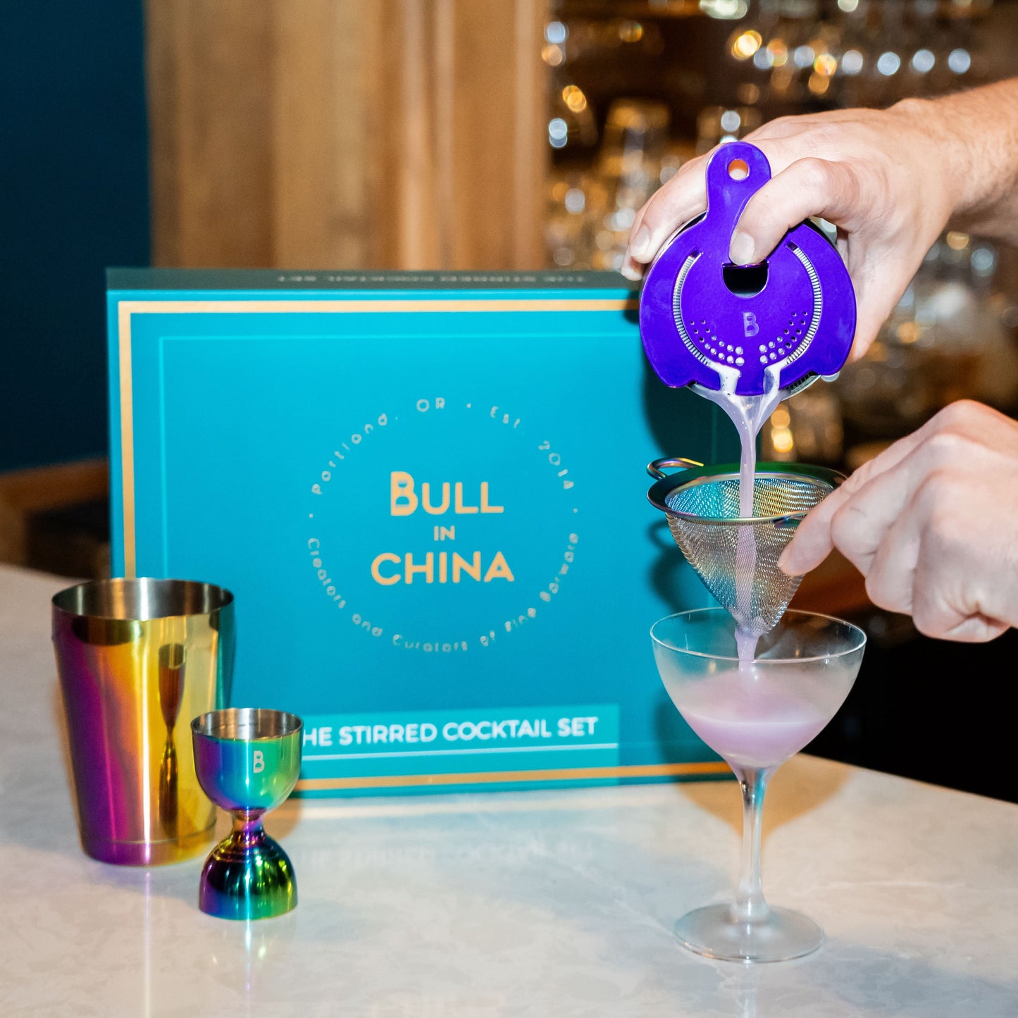 Shaken Cocktail Tool Set - 5-Piece Professional Bartender Kit | Barsonist
