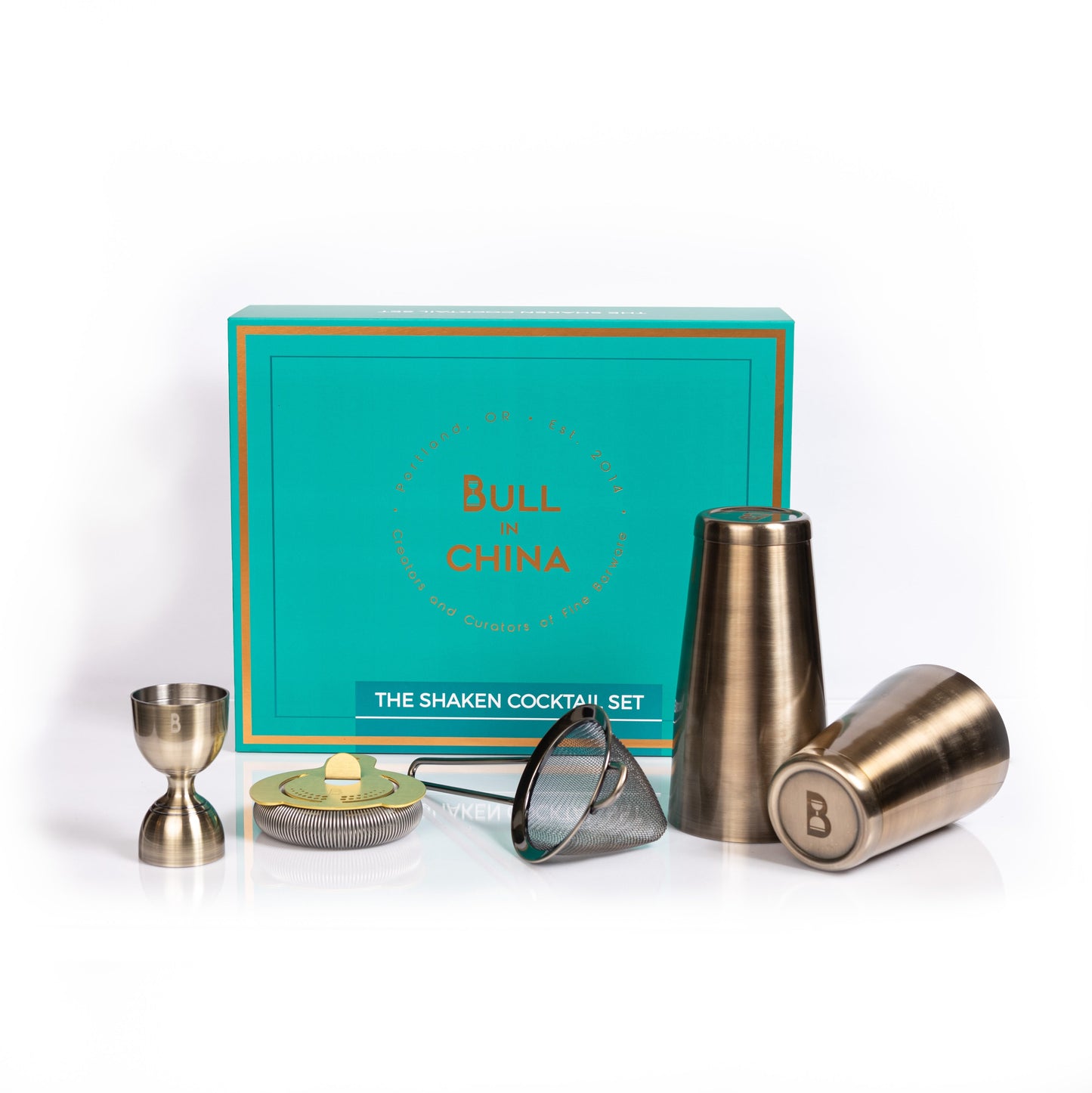 Shaken Cocktail Tool Set - 5-Piece Professional Bartender Kit | Barsonist