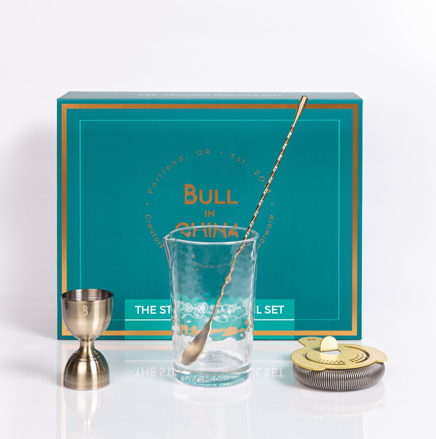 Stirred Cocktail Tool Set - 4-Piece Professional Home Bar Kit | Barsonist