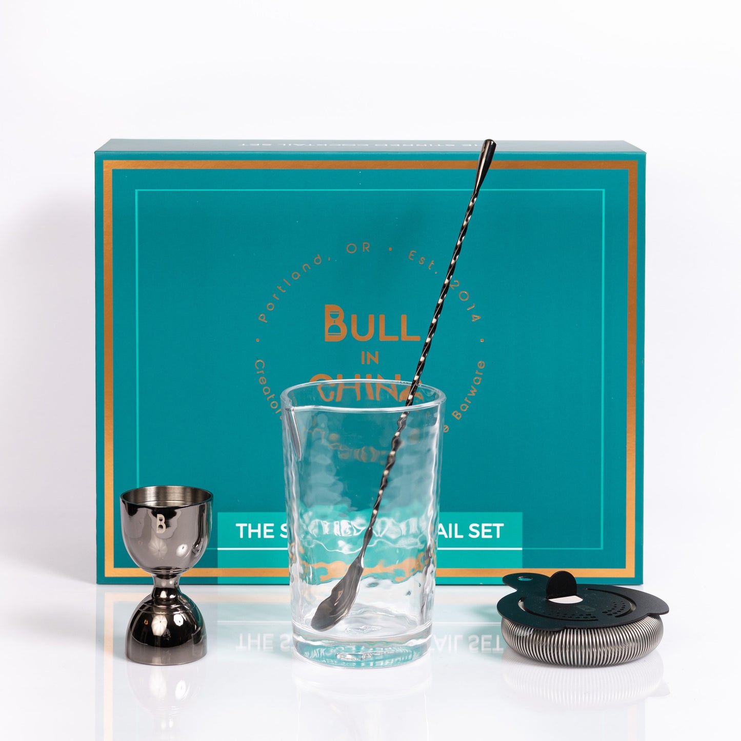 Stirred Cocktail Tool Set - 4-Piece Professional Home Bar Kit | Barsonist