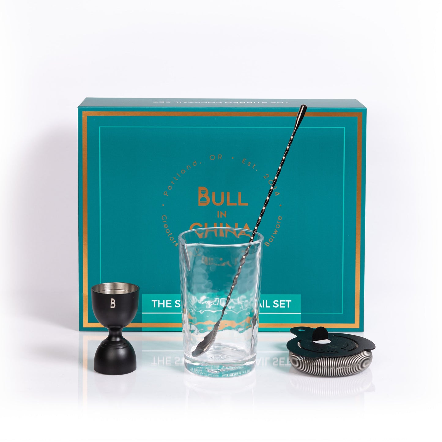 Stirred Cocktail Tool Set - 4-Piece Professional Home Bar Kit | Barsonist