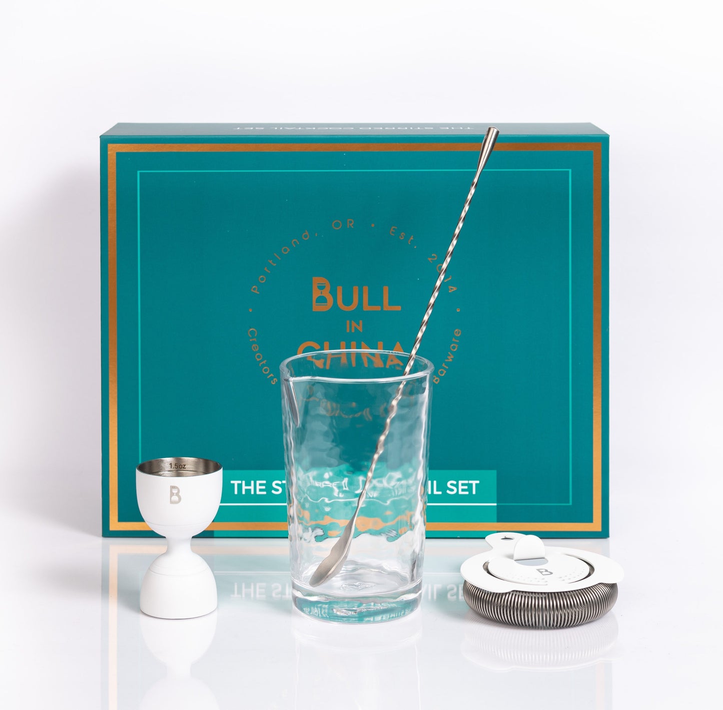 Stirred Cocktail Tool Set - 4-Piece Professional Home Bar Kit | Barsonist