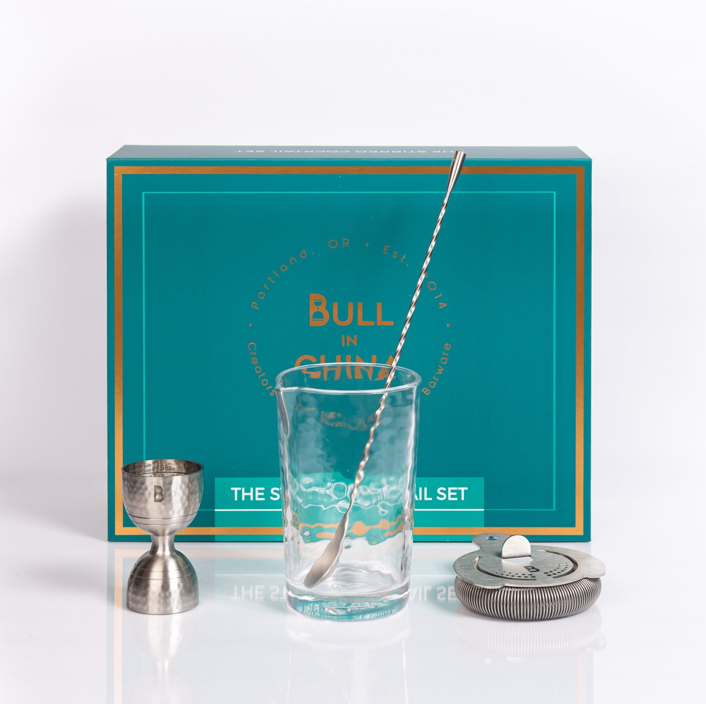 Stirred Cocktail Tool Set - 4-Piece Professional Home Bar Kit | Barsonist