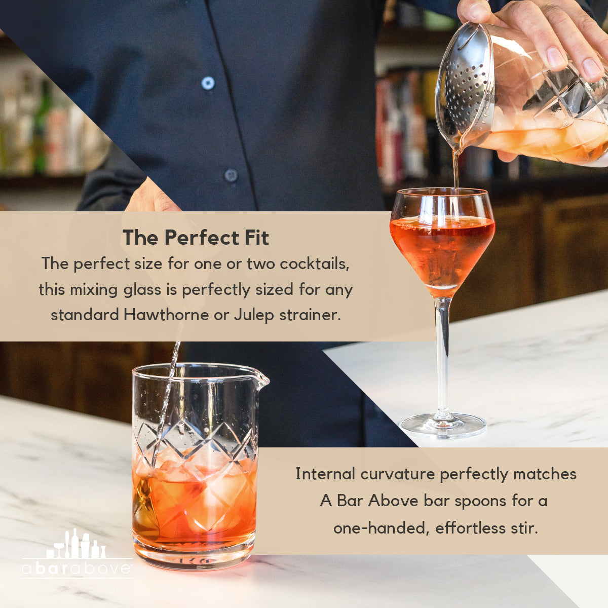 Diamond Cut Cocktail Mixing Glass | Barsonist