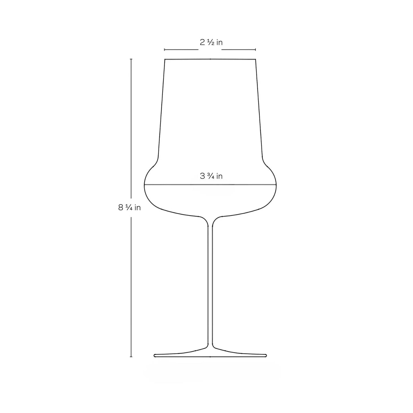 NUDE Ghost Zero Belly Red Wine Glass, Ion-Shielded Lead-Free Crystal | Barsonist