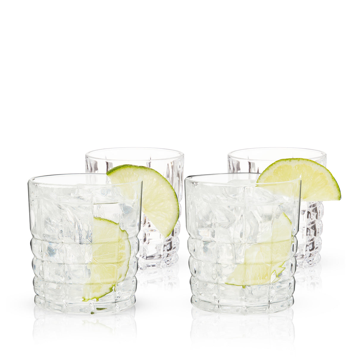 Highland Crystal Rocks Glasses Viski® (Set of 4)