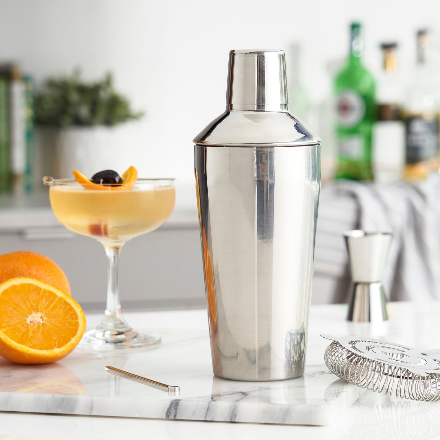 Retro 24 Oz Stainless Steel Cocktail Shaker True