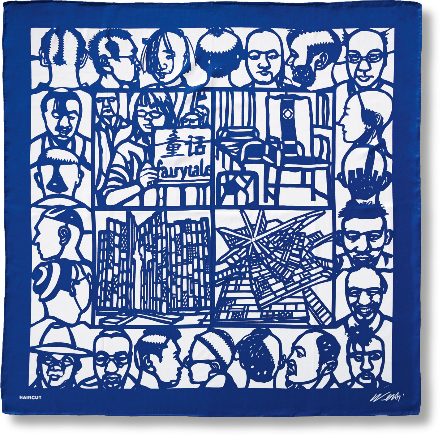 Ai Weiwei Silk Scarf 'Haircut' Limited Edition | Barsonist