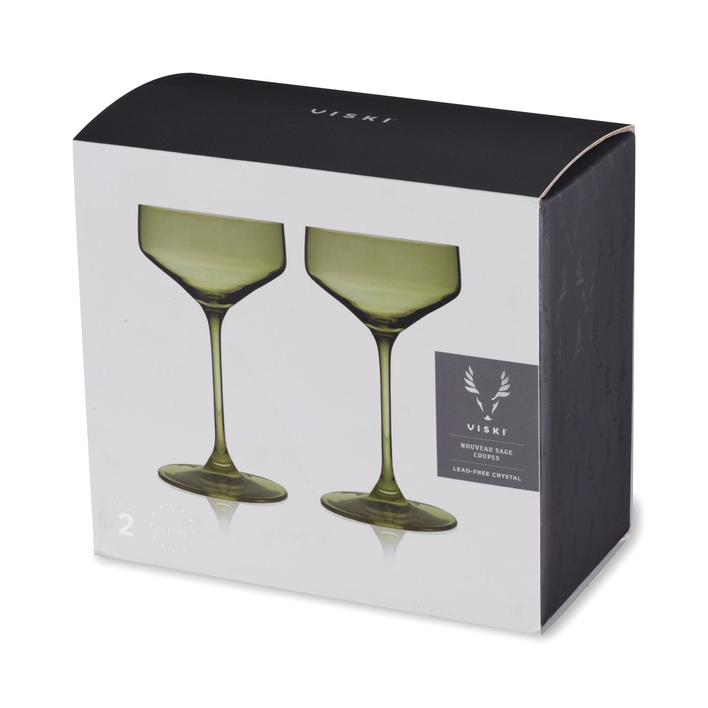 Reserve Nouveau Sage Coupe Glasses Viski® (Set of 2)