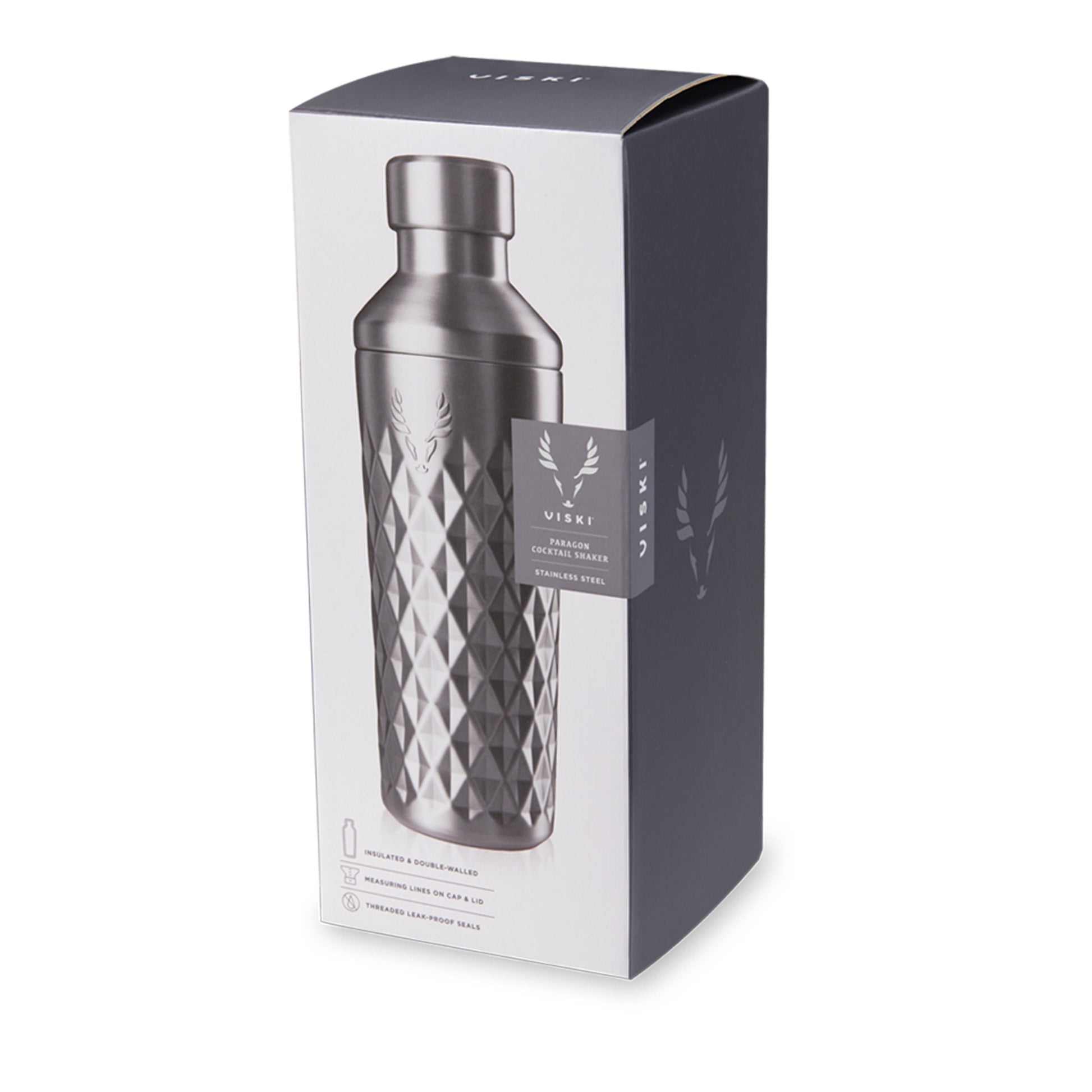 Paragon Platinum Double-Walled Cocktail Shaker by Viski | Barsonist