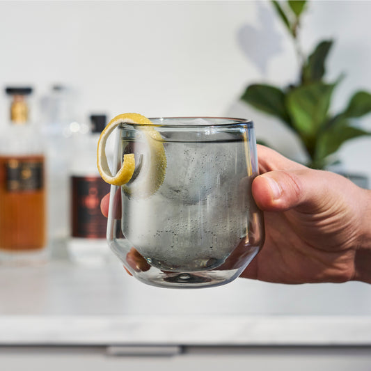 Aurora Double Walled Smoke Tumblers Viski® (Set of 2)