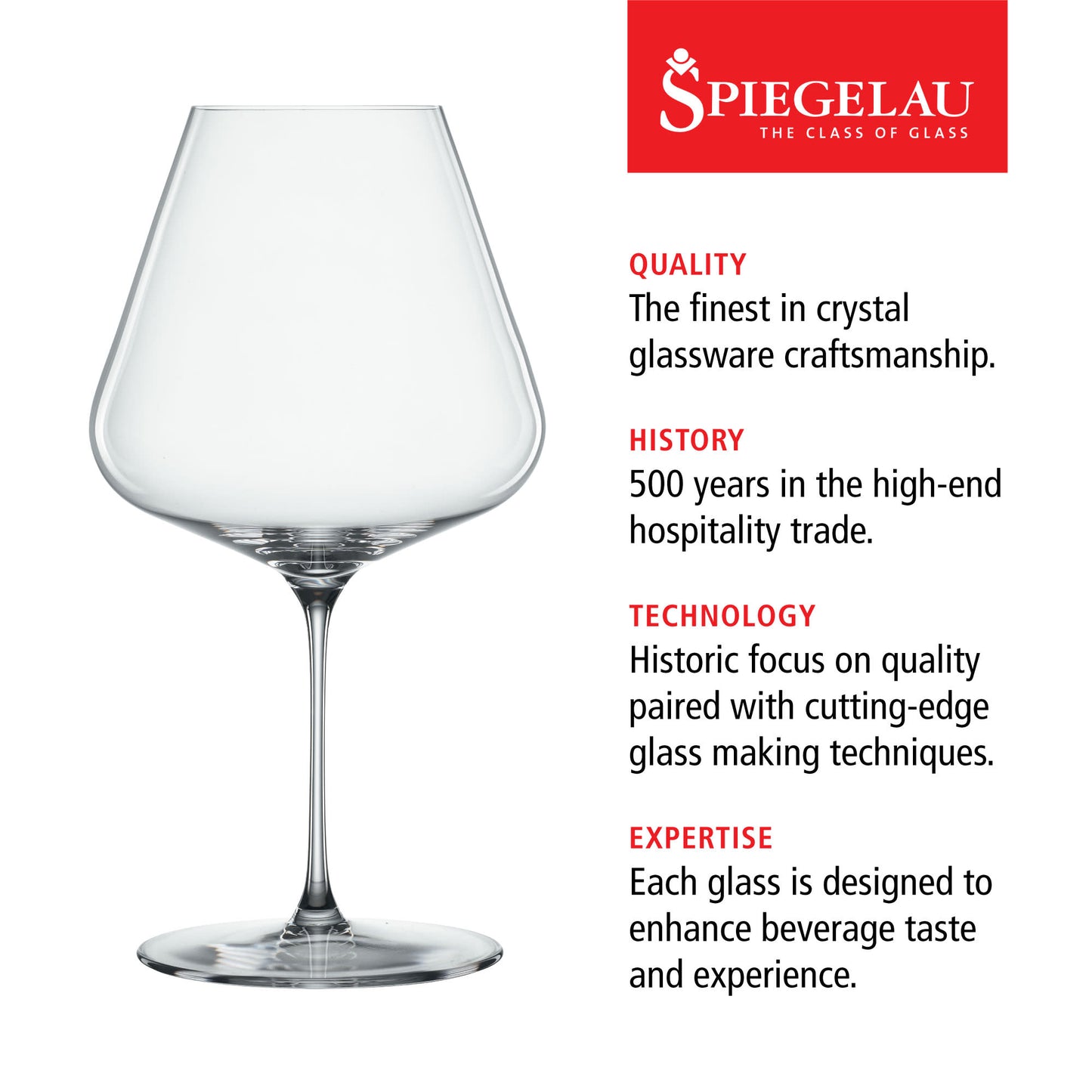 Spiegelau Definition Burgundy Wine Glasses, Set of 2 | Barsonist