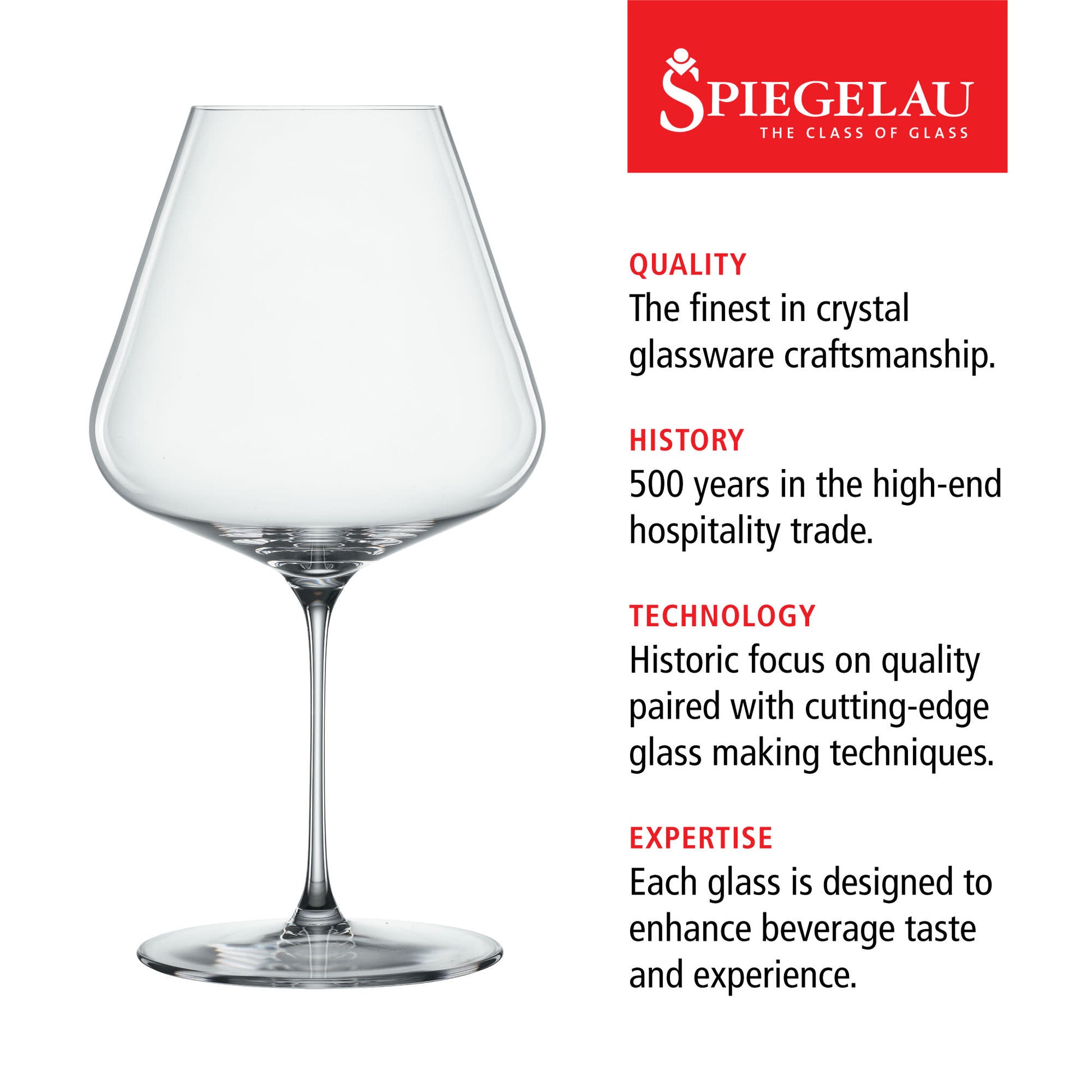 Spiegelau Definition Burgundy Wine Glasses, Set of 2 | Barsonist