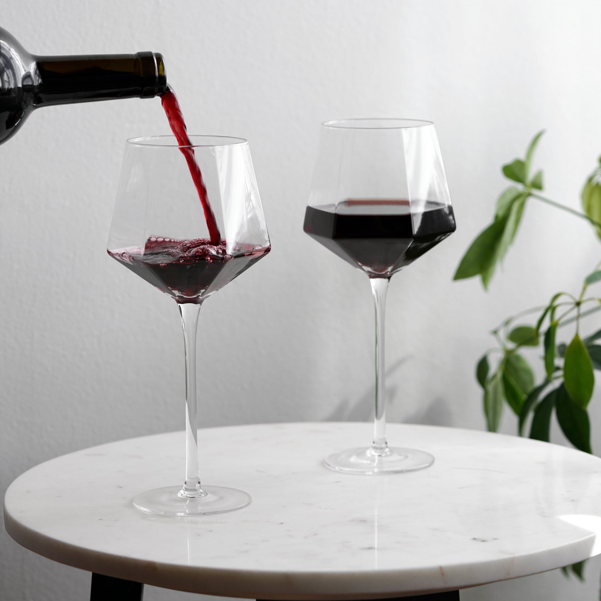 Seneca Crystal Wine Glasses by Viski, Set of 2 | Barsonist