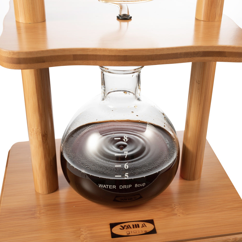Yama Glass Cold Brew Tower Bamboo Frame 6-8 Cup | Barsonist