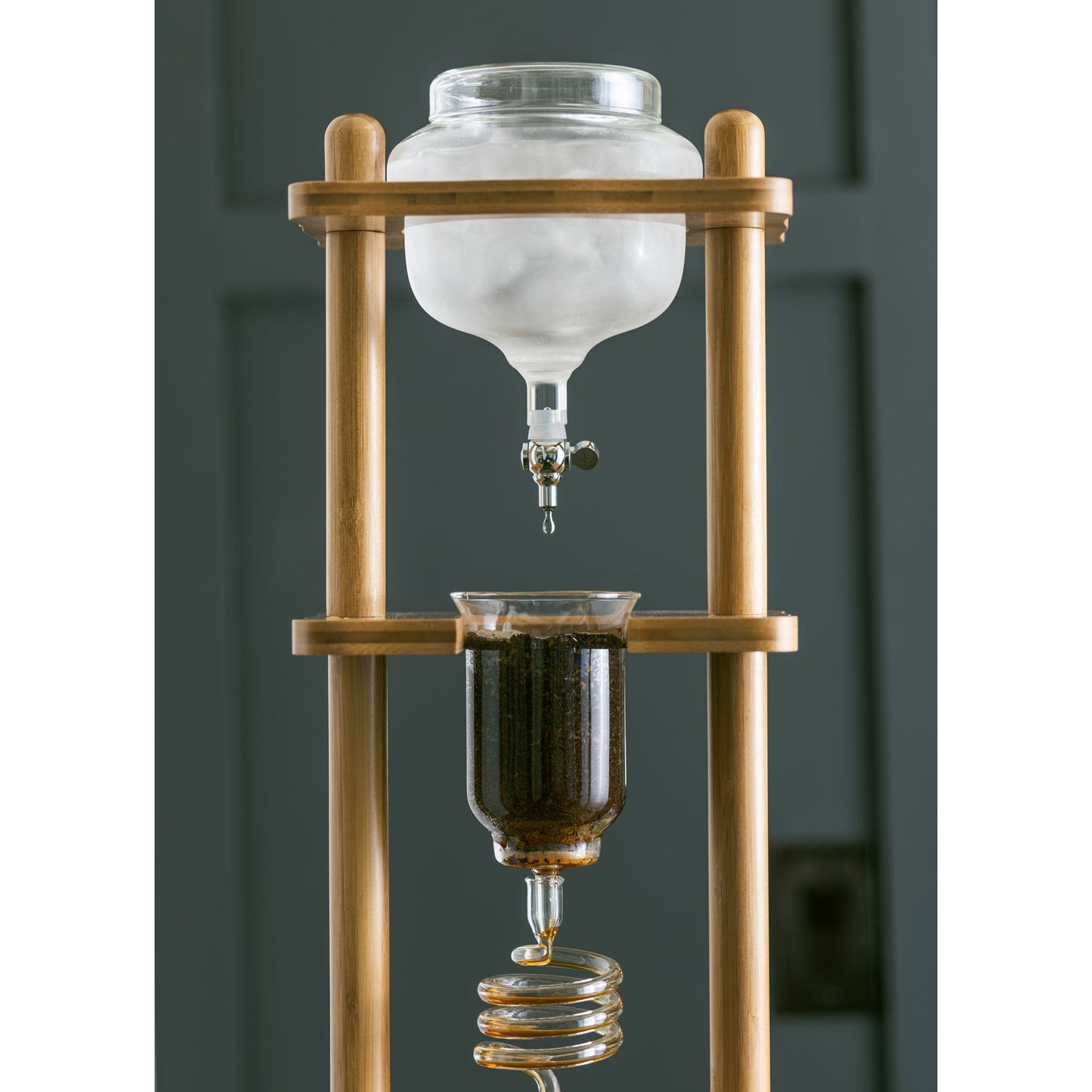 Yama Glass Cold Brew Tower Bamboo Frame 6-8 Cup | Barsonist