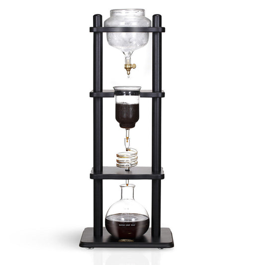 Yama Glass Cold Brew Tower – Black Frame, 32 oz | Barsonist