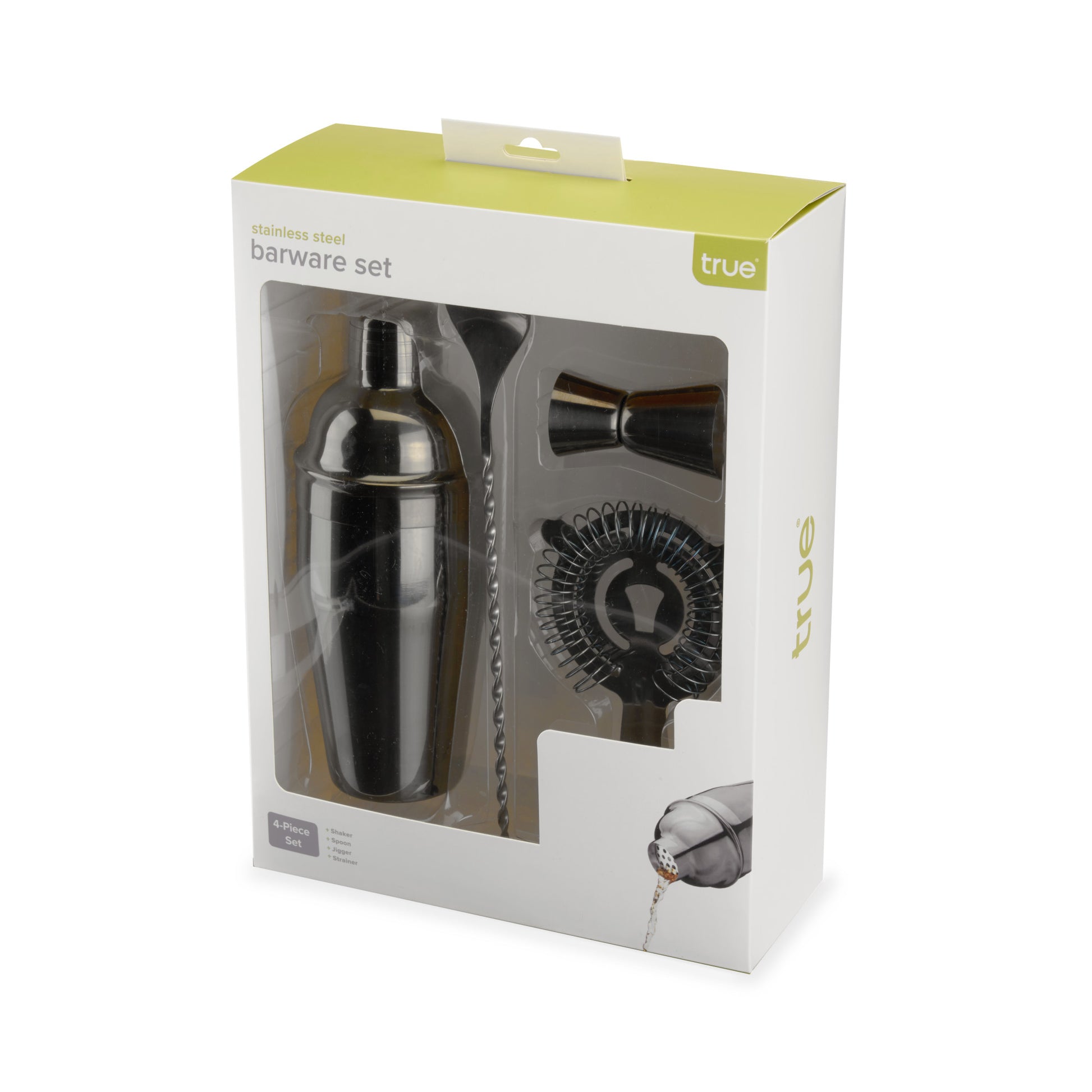 Gunmetal Black Barware Set by True®