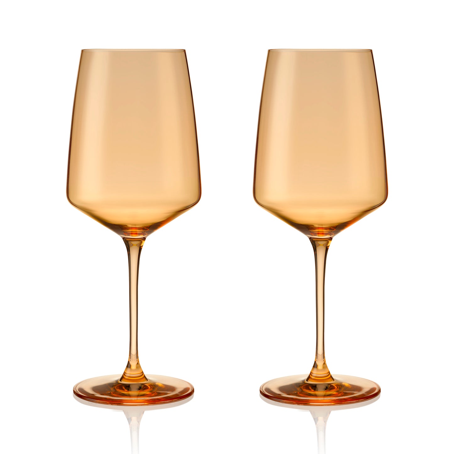 Reserve Nouveau Topaz Wine Glasses Viski® (Set of 2)
