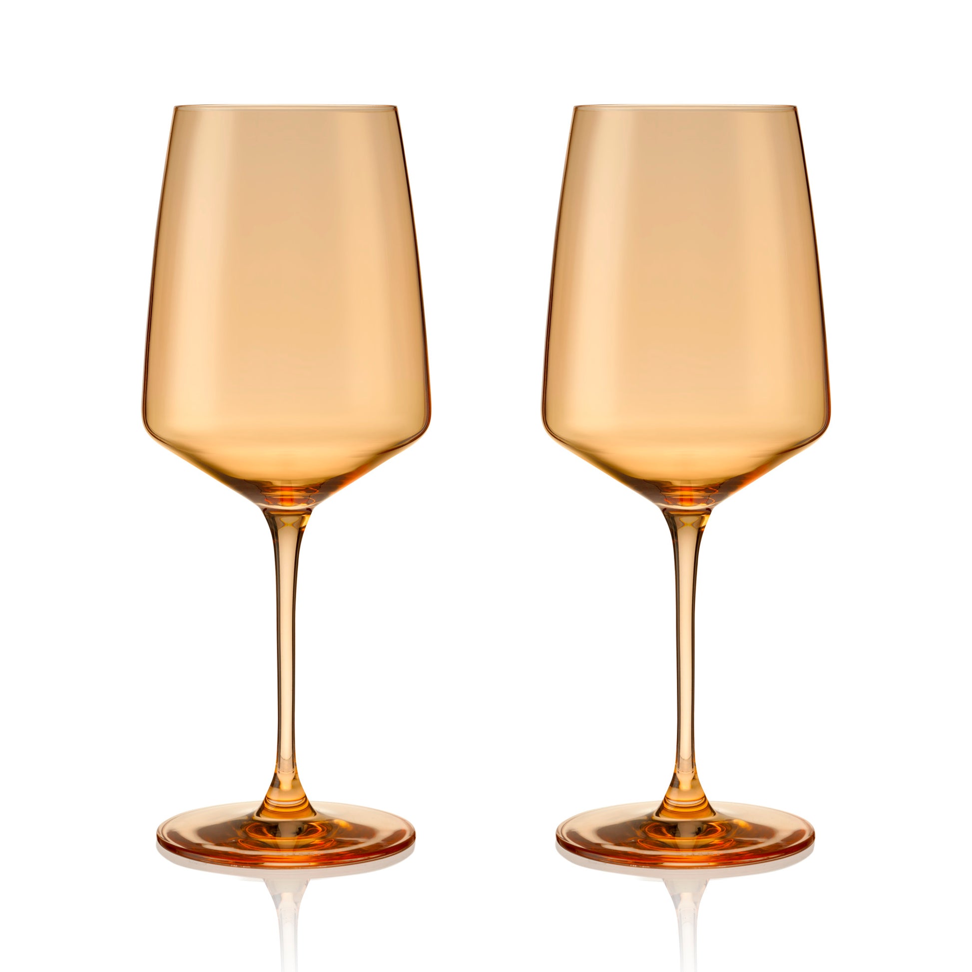 Reserve Nouveau Topaz Wine Glasses Viski® (Set of 2)