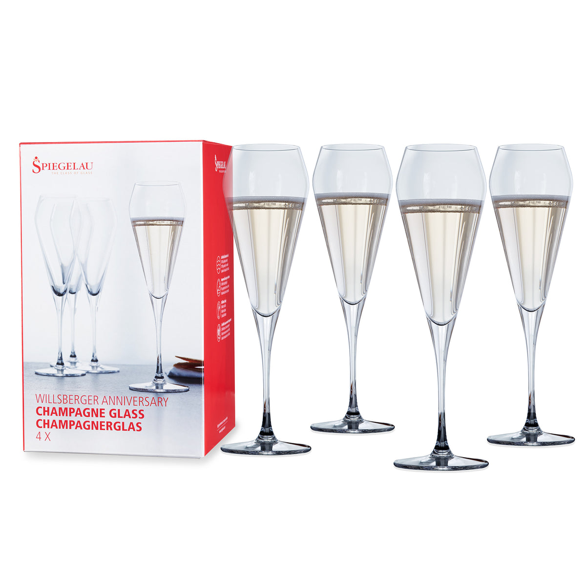 Spiegelau Willsberger 8.5 Oz Champagne Flutes (Set of 4)