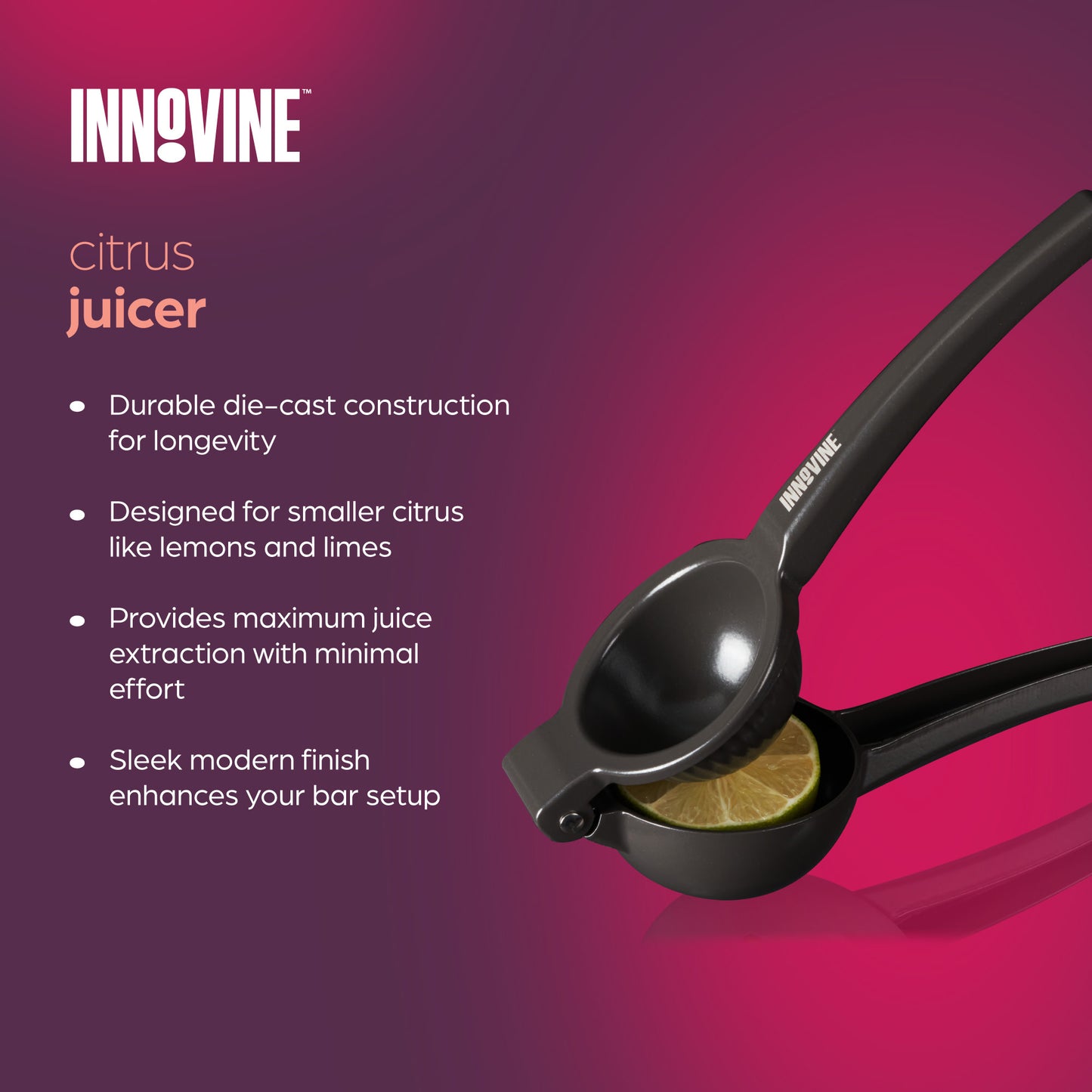 Citrus Press by Innovine | Die-Cast Bar Juicer | Barsonist